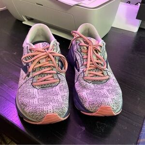 Brooks Pink and Gray Adrenaline Series Shoes